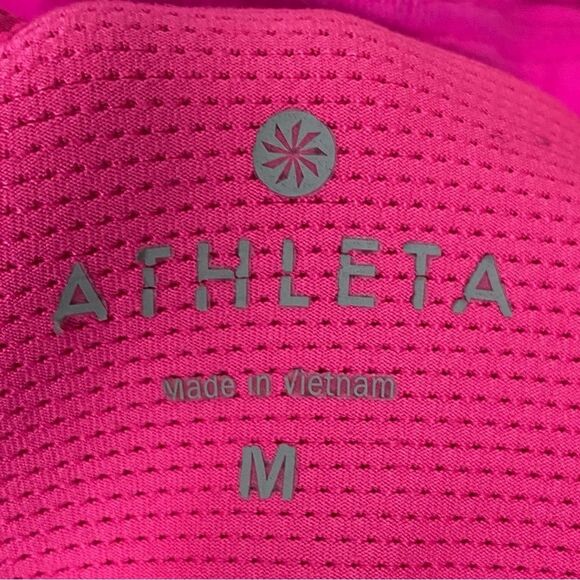 Athleta | Bright Pink Mesh Energize Tank Top Size Medium - Picture 12 of 13